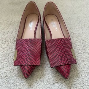 Bally Women's Elegant Red Patterned Loafers